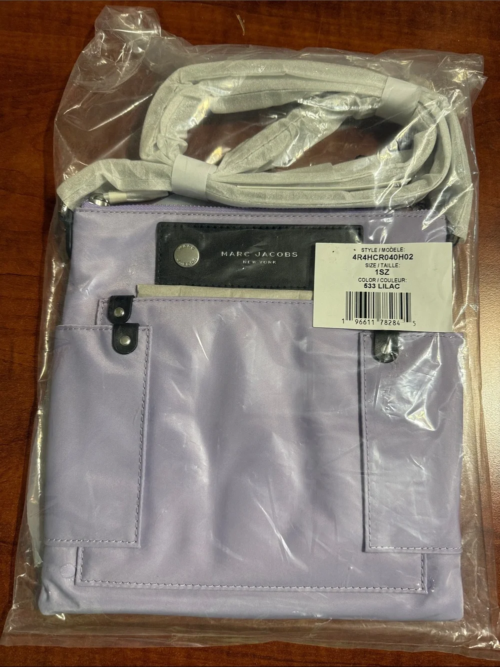 Marc Jacobs Lilac Crossbody Purse with Front Pocket